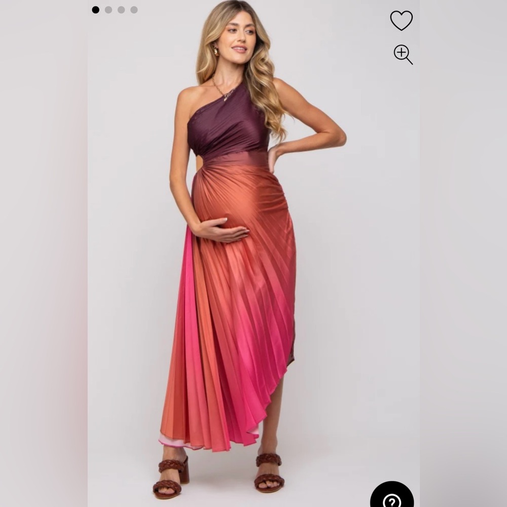 PINK BLUSH | Ombré Maternity Dress